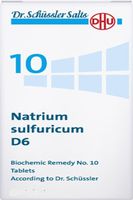 Dr. Schuessler salts 10 Natrium sulfuricum D6 Detoxification Excretion of fluids 200 tabs by DHU