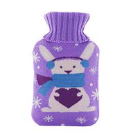 1L Hot Water Bottle Classic Premium Hot Rubber Bag with Soft Cover, A7