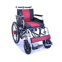 Xiao Jian Wheelchair, Disabled Four-Wheeled Electric Wheelchair, Folding Portable Smart Scooter, Load 120kg Wheelchair (Size : 22 inch Rear Wheel)