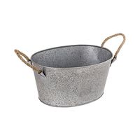 Elk-Home 626456 Meadowcroft - 15.75" Beverage Bucket, Galvanized/Natural Finish