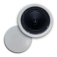CT Sounds 8 Inch in-Ceiling Home Audio Speaker- 2-Way Weatherproof, 8-Ohm Impedance, 80W (RMS) | 160W (MAX) Power Per Speaker, Silk-Dome Tweeter with Circular Protection Panel - Bio in-Ceiling 8