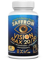 Computer Vision Digital Eye Fatigue Strain Natural Supplements (60 Capsules) - Vision Max 20/20, Made in U.S.A.