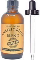 Prime Natural Anxiety Relief Essential Oil Blend 120ml/ 4oz Natural Pure Undiluted Therapeutic Grade for Aromatherapy, Scents, Diffuser, Bracelet, Distress, Relaxation, Boost Mood, Peace