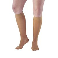 Ames Walker AW Style 18 Sheer Support 20 30 CT Knee High Stockings Beige XL Wide