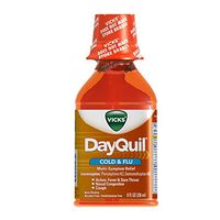 Vicks DayQuil Liquid Cold & Flu Multi-Symptom Relief, 8 Fl Oz, 2 Pack