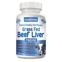 NASA Beahava Grass Fed Beef Liver (Desiccated) - 180 Capsules - Argentine Pasture-Raised Beef Liver Pills - 3000mg Supplement Powder Per Serving - Natural Iron, B12, Vitamin A for Energy - Non-GMO