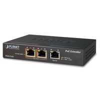 Planet POE-E202 1-Port 802.3at PoE+ to 2-Port 802.3af/at Gigabit PoE Extender