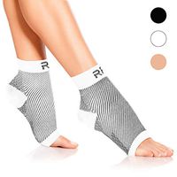 Plantar Fasciitis Foot Compression Sleeves for Injury Rehab & Joint Pain. Best Ankle Brace - Instant Relief & Support for Achilles Tendonitis, Fallen Arch, Heel Spurs, Swelling & Fatigue - Small