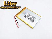 BIHUADE 3.7V 357090 3500mAh Polymer Lithium Li-ion Battery Rechargeable Lithium Polymer Li-Po Battery for MP4 GPS MP3 Bluetooth Stereo DIY Gift (357090)