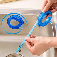 redcolourful Retractable Pipe Dredging Cleaning Hook Hair Cleaner for Bathroom Kitchen Sink Household Item