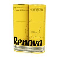 Renova Toilet Roll - Yellow Paper (6 Roll Standard Pack)