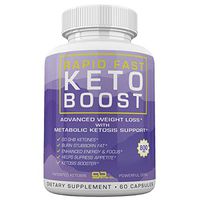 Rapid Fast Keto Boost - Advanced Weight Loss with Metobolic Ketosis Support - 60 Capsules - 30 Days - 1 Month Supply