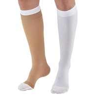 Ames Walker AW Style 2712 Ulcer Care 30 40mmHg Knee High Plus Liners Kit SandXXL