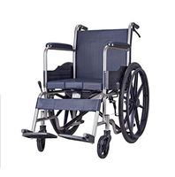 DMQNA Heavy Duty Bariatric Folding Wheelchair,Lightweight Aluminium Folding Self Prope Wheelchair,with Handbrakes and Quick Release Rear Wheels