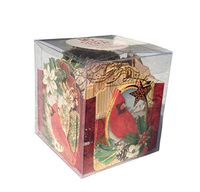 Punch Studio Reindeer & Cardinals Christmas 3D Embellished Gift Tags (64723) 16 ct in Cube