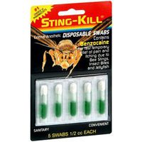 Sting-Kill Disposable Swabs - 5 Each - Pack of 6