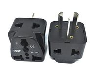 VP-203B USA to Australia/New Zealand/China 2-Outlet Plug Adapter Enables Use of Multiple Products with One Plug Adapter