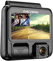 Dual Dash Cam Full HD 1920x1080P Inside and Outside Car Camera Dash Cams 3" LCD with Super Capacitor, Sony Sensor, WDR, Super Night Vision, G-Sensor, Loop Recording, Motion Detection for Uber Lyft Ta