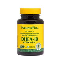 NaturesPlus DHEA-10 with Bioperine - 10 mg, 90 Vegetarian Capsules - Anti-Aging Hormone Support, Mood and Energy Booster, Anti-Inflammatory - Gluten-Free - 90 Servings