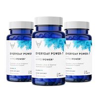 HyperPower Everyday Testosterone Booster for Men - Natural Stamina, Endurance, Strength & Libido Booster - Accelerate Muscle Growth and Fat Burning - 180 Tablets, Made in USA, 3-Pack