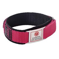 linnalove Punch Sport Diabetes Bracelets for Women and Men Waterproof Medical Bracelet Engraving Diabetes ON Insulin-6.5"