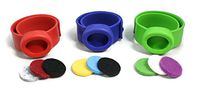 Destination Oils Kids Essential Oil Diffuser 3 Slap Bracelet Sport Set - Red, Blue, Green- Boys- Safe for Children