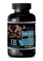 Mass Muscle Gainer - CREATINE TRI-Phase - 3X Formula - PRE & Post Workout - creatine for Women - 1 Bottle (90 Tablets)