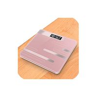 Bathroom Floor Body Scale Glass Smart Electronic Scales USB Charging LCD Display Body Weighing Digital Weight Scale,Line Rose Gold