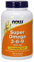 Super Omega 3-6-9 1200 mg - 180 Softgels by NOW