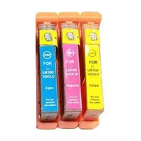 Amsahr 14N1092 Compatible Replacement Lexmark Ink Cartridges for Select Printers/Faxes - 3 Pack, Color