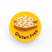 StickyJ USA Gluten Free Rubber Medical Bracelet Button for Children