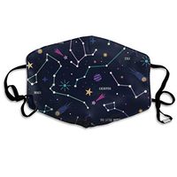 Women & Men Earloop Half Face Face Ma.SKS Face Ma.sk Dustproof Mouth-Muffle - Cool Soft Windproof Hiking Mouth Ma.sk for Kids Youth Boys Girls (Galaxy Constellation)