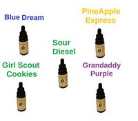 5 Pack of 15ml Bottles Terpene Infused Liquidizer 99% Pure Colorado Terpenes Strain Profiles