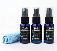 Z Clear Lens Cleaner Reinvented: 1oz Spray (3pk) & Microfiber | Anti-Fog - Stays Cleaner Longer - Anti-Static | Alcohol & Ammonia Free | Safe on All Lenses, Glasses, Goggles, Optics, Masks