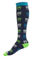 Compression Socks Women & Men 20-30mmhg by Wave (Cool Paws, L/X)