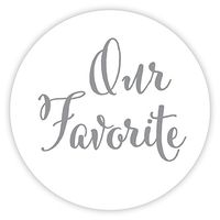 Our Favorite Wedding Stickers, Choose Your Colors, Wedding Favor Stickers (344-SR)