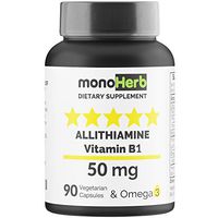 Allithiamine Vitamin B1 50 mg per Capsule - 90 Vegetarian Capsules