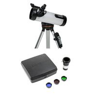 Celestron 114LCM Computerized Telescope (Black) with Mars Observing Telescope Accessory Kit/Deluxe kits and Eyepiece Filter