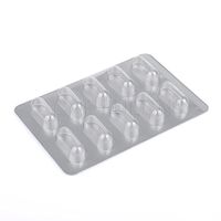 Capsulcn! PVC Blister Packing Sheet(Box of 232 pcs) for Size 0 Capsules with 10 Holes