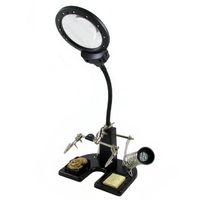 Pro-Line Helping Hands Soldering Station with Illuminated Magnifier
