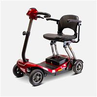 Ewheels Remo Auto-Flex Automatically Folding Travel Scooters - Airline Approved - Red