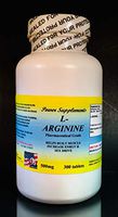 L-arginine 500mg ~ 300 Tablets, Enhance Fat Metabolism, Energy aid. Made in USA