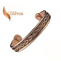 Copper Therapy Pure Copper Bracelet for Arthritis, Carpal Tunnel, and Joint Pain Relief Unisex Design