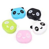 Fanct Contact Lens Box Plastic Cute Panda Case Travel Portable Glasses Eye Care Kits