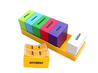 Pill Organizer 7-Day Weekly Pill Organizer Large 4 Times a Day Pill Cases Organizer