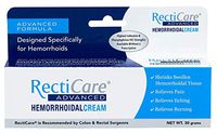 RectiCare Advanced Hemorrhoidal Cream: Advanced Treatment to Shrink & Soothe Hemorrhoids - Itch, Pain, Burn Relief - 30g Hemorrhoidal Cream with Lidocaine
