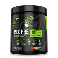 REX™ PRE (380 Grams, Rainbow Candy) Keto Pre-Workout Powder & Energy Drink, BHB Ketone Salts, Nitric Oxide Booster, Caffeine, Beta Alanine, Thermogenic Fat Burner, Ketosis, Ketogenic, Focus
