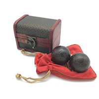 Boliprince Natural Agarwood Handballs Chinese Healthy Exercise Massage Baoding Balls Manual Massage Balls (Football)