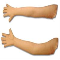 Edema Glove Open Finger Shoulder Length : Large, Left