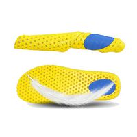 HQus Cushioning Eva Insole for Men & Women -feet Insoles Air-Breathable,Arch Supports,Orthotics Inserts,Relieve Flat Feet(Yellow 1 Pair Size 39/40)